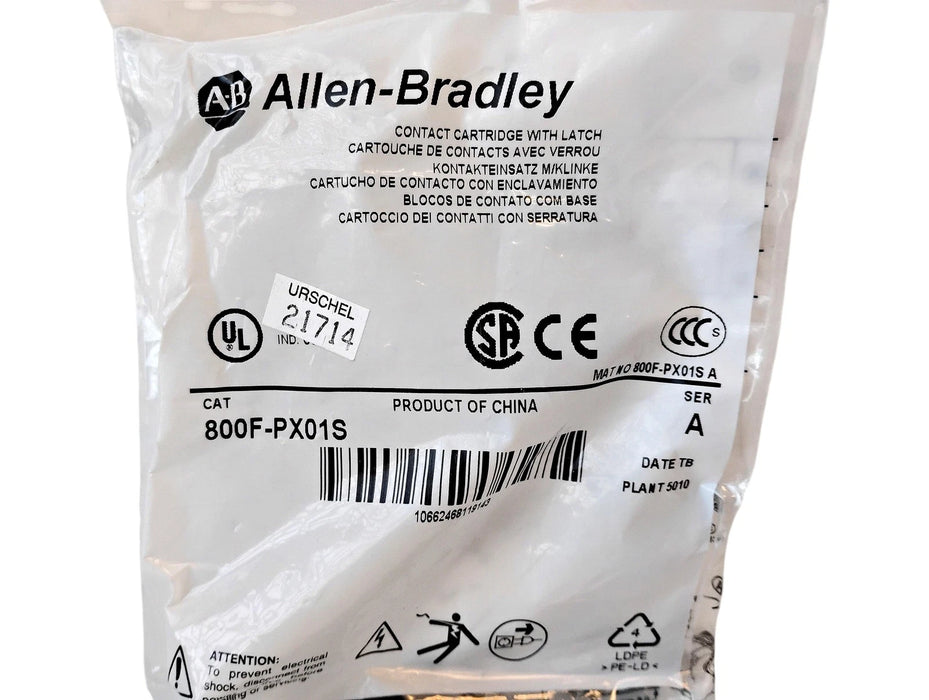 Allen-Bradley 800F-PX01S Contact Cartridge with Latch