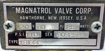 Magnatrol 18A44 Solenoid Valve