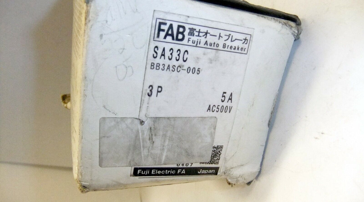 Fuji Circuit Breaker 5A SA33C-BB3ASC-005