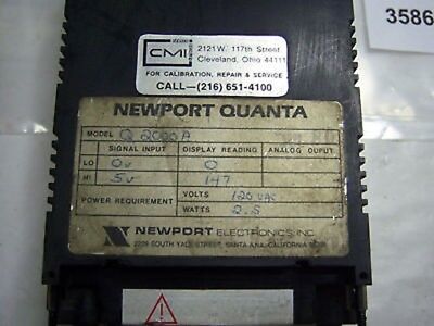 Newport Panel Meter Q 2000 A 10VDC Input 120 VAC