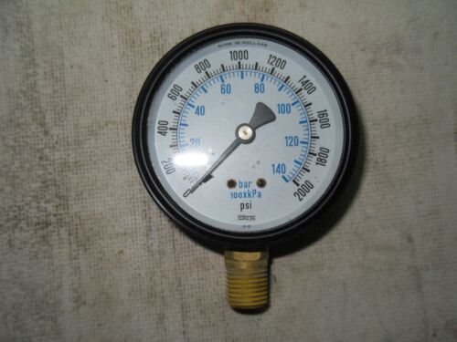 1 Enfm 6001-2 Pressure Gauge 0-2000 Psi