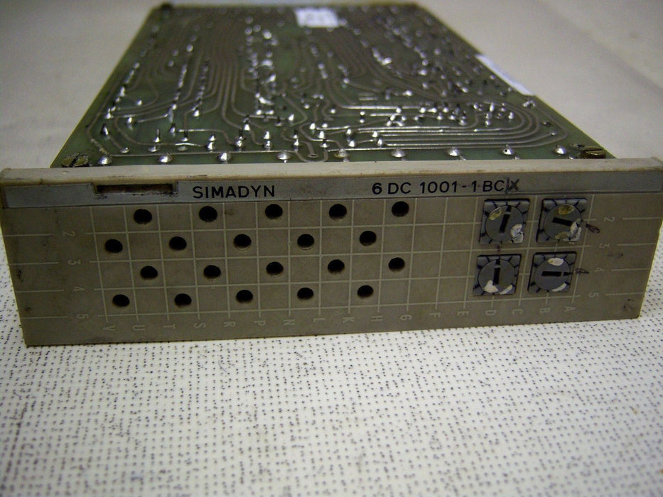 Siemens Simadyn 6DC1001-1BC X Controller Card
