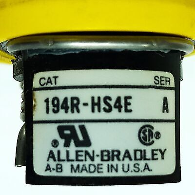 Allen-Bradley 194R-NJ030P3 600 VAC 30 A Disconnect w/ 194R-HS4E Operating Handle