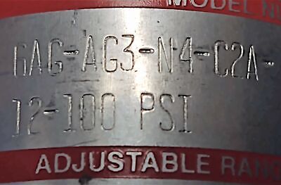 SOR 6AG-AG3-N4-C2A-12-100 Pressure Switch