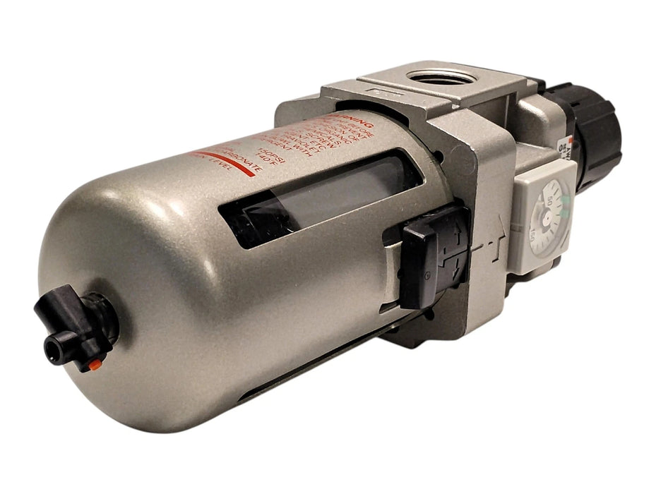 SMC AW40K-N04E-RZ 125 psi Air Pressure Regulator w/ 1/2 in NPT Ports and Filter