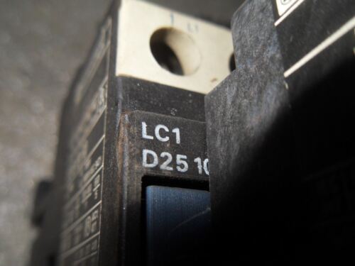 1 TELEMECANIQUE LC1 D25 10 CONTACTOR W/ LR2-D2353 & LA1-DN20