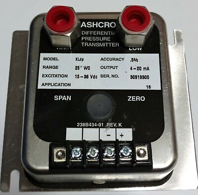 Ashcroft XL-5-F02-42-ST-25IW XLDP Pressure Transmitter