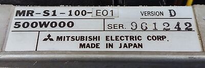 Mitsubishi MR-S1-100-E01 2 KW AC Servo Drive