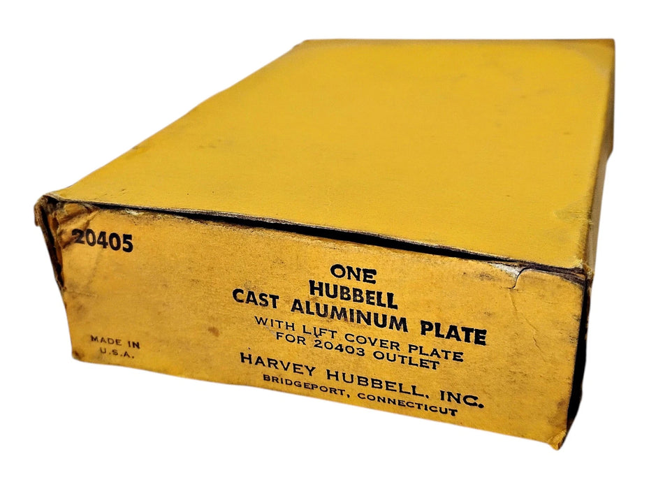 Hubbell 20405 HBL20405 Cast Aluminum Lift Cover Plate for 20403 Outlet