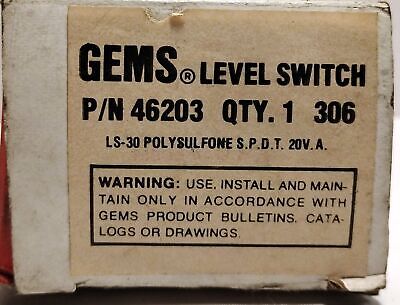 GEMS® 46203 20 VA SPDT LS-30 Polysulfone Level Sensor
