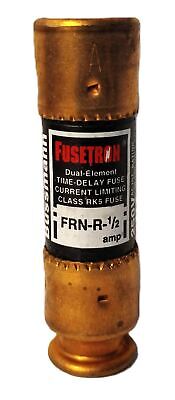 Bussmann FRN-R-1/2 250 V AC / 125 V DC 1/2 A Fusetron Time Delay Fuse - Lot of 5