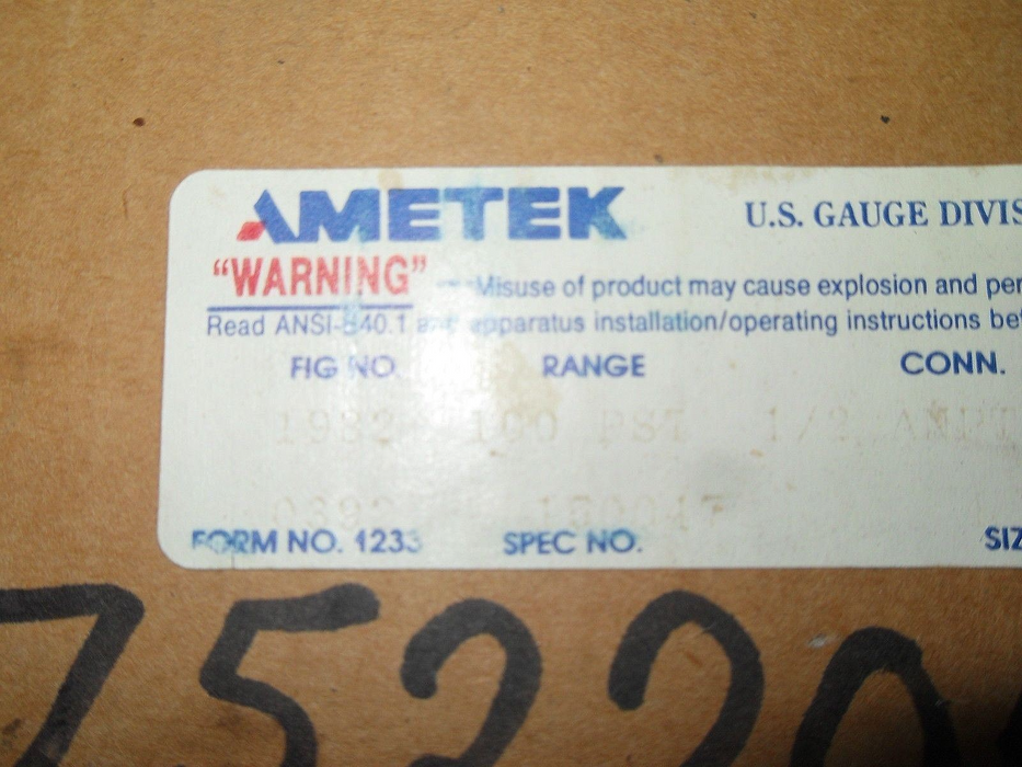 Ametek 1982 100 Pressure Gauge