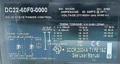 Watlow DC22-60F0-0000 DIN-A-MITE® 277-600 V AC Solid State SC Rectifier