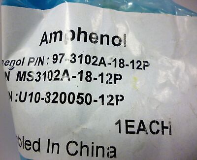 Amphenol 97-3102A-18-12P 6 Pin Connector