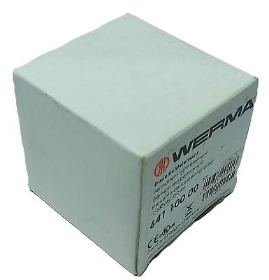 WERMA 641.100.00 12-230 V AC/DC Red Steady Beacon Light Lens No Bulb