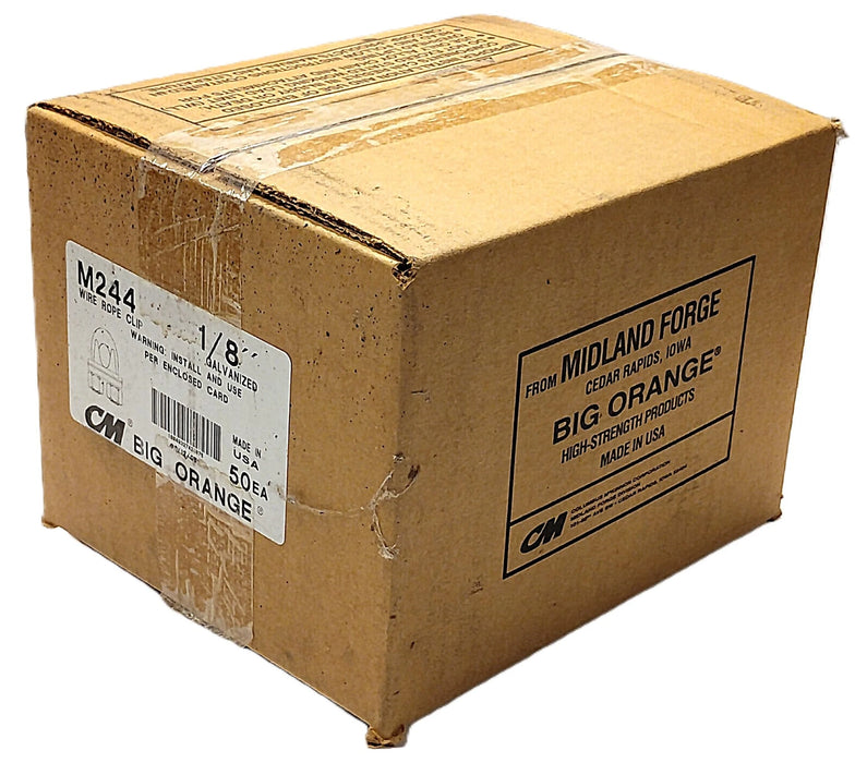 Columbus McKinnon M244 MA244 1/8 in Galvanized Steel Wire Rope Clip