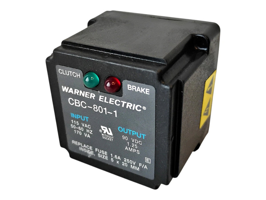 Warner Electric CBC-801-1 6001-448-004 115 V AC Clutch/Brake Control w/ LEDs