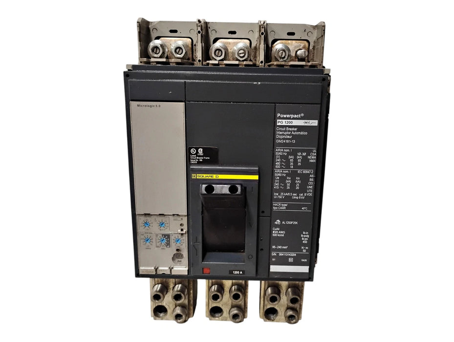 Square D GM24181-13 PGP36120CU33A 1200 A 3 P Powerpact PG 1200 Circuit Breaker