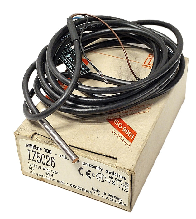 Efector IZB30,8-BPKG/V2A IZ5026 10-36 V DC Inductive Proximity Sensor
