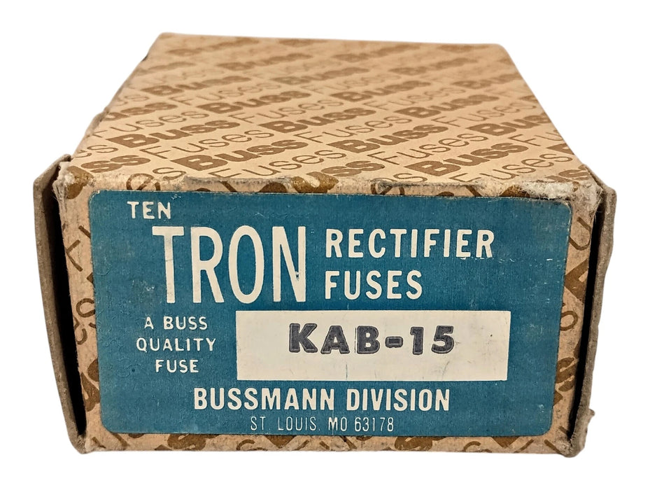 Bussmann KAB-15 250 VAC 15 A Current-Limiting Very Fast-Acting Rectifier Fuses