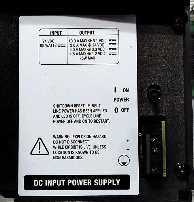 Allen-Bradley 1756-PB72 Ser C 24 V DC 75 W PLC Power Supply w/ 1756-A7 Chassis