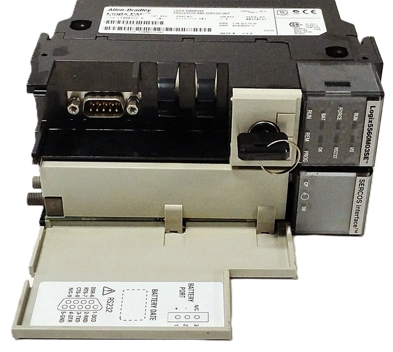 Allen-Bradley 1756-L60M03SE Ser A Rev C01 24 VDC 3 Axis PLC Servo Control Module