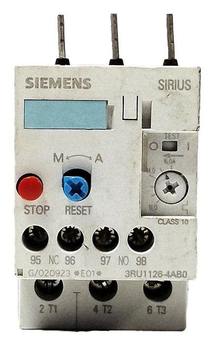 Siemens 3RU1126-4AB0 600 VAC 11-16 A 3-Pole Adjustable Overload Protection Relay