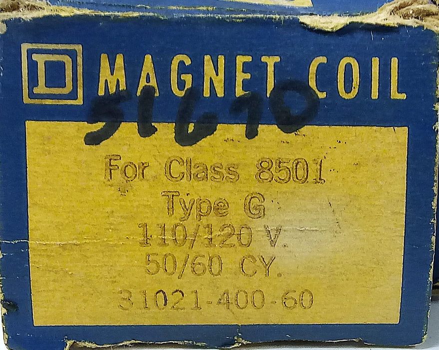 Square D 31021-400-60 110/120 V AC Magnetic Coil for 8501-GO-40 Contactors