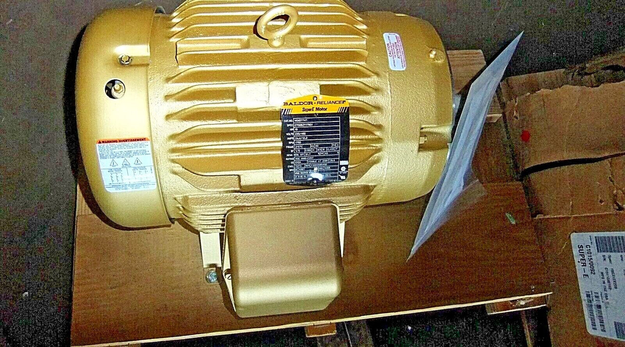 Baldor 10 HP Motor C-Face Footless VEM3774T