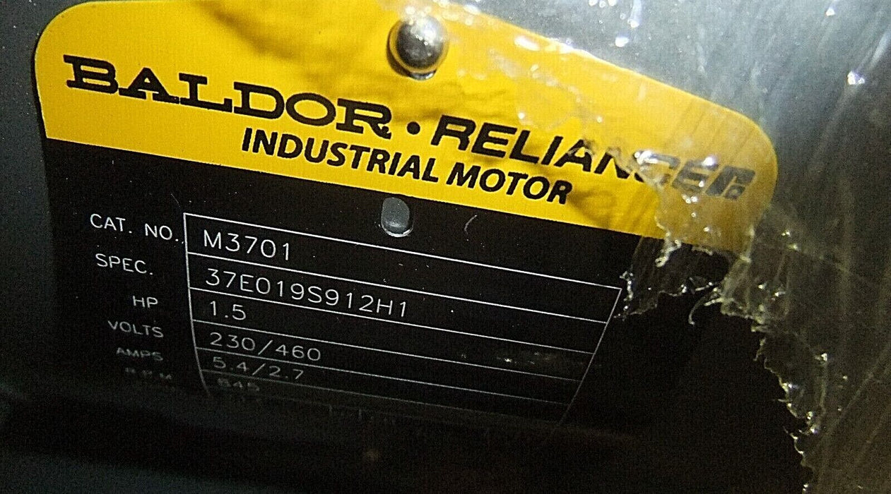 Baldor Foot Mounted Motor 1.5 HP M3701