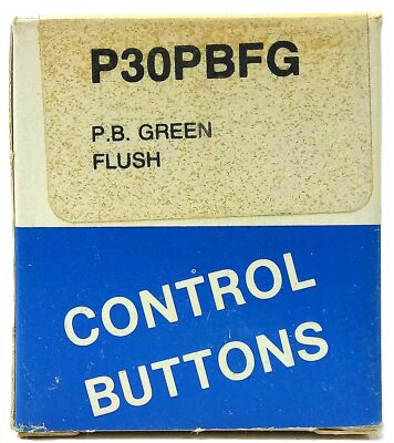 Siemens-Allis P30PBFG Green Flush Operator for 40 mm Pushbutton Switch
