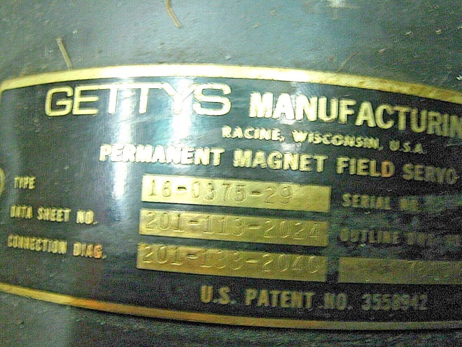 Gettys 16-0375-29 Servo Motor