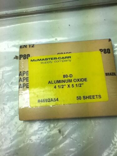 NEW 3 PACKS OF MCMASTER-CARR 4692A54 80-D ALUMINUM OXIDE SHEETS