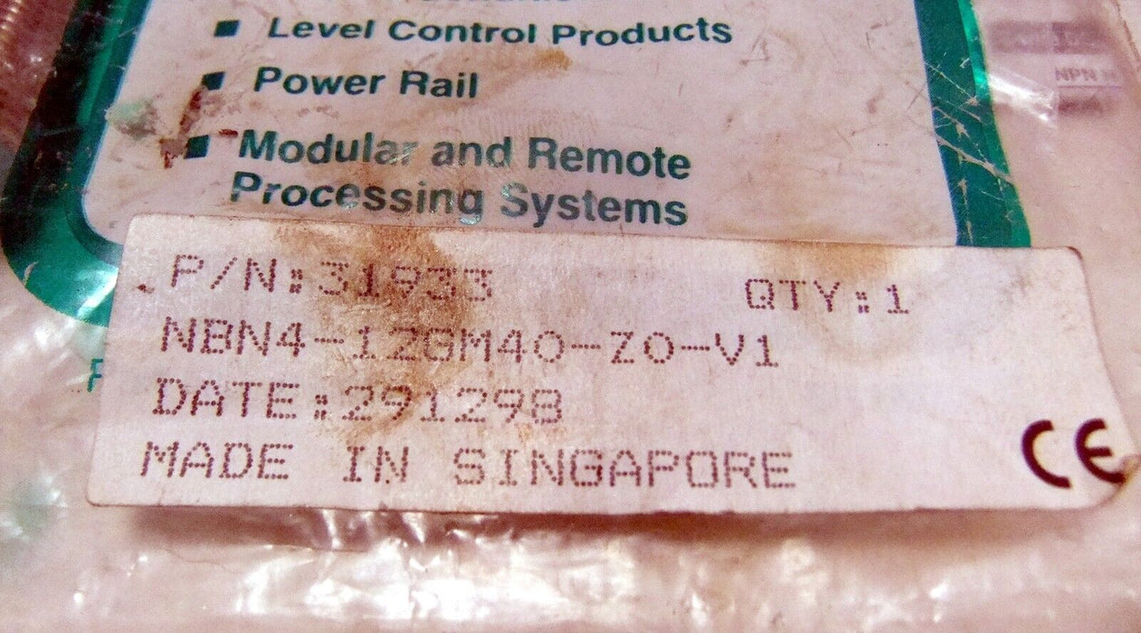 Pepperl + Fuchs NBN4-12GM40-ZO-V1 31933 Proximity Sensor