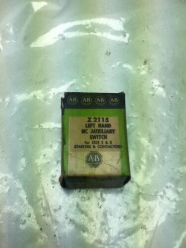 Allen-Bradley Z-2115 LEFT HAND NC AUXILIARY SWITCH