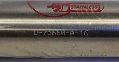 Bimba D-75660-A-16 Double Acting Stainless Steel Pneumatic Cylinder