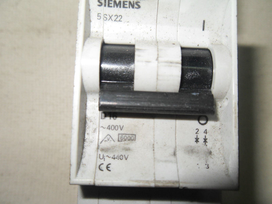 10 Siemens 5SX22 Circuit Breakers