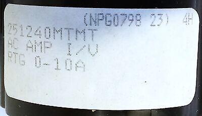 Yokogawa 251240MTMT 251-240-MTMT 0-10 A Panel Meter