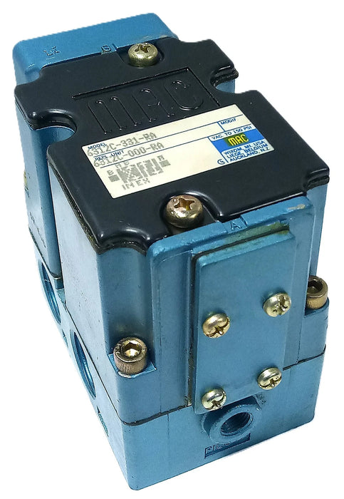 Mac Valves 6312C-331-RA VAC-150 psi Solenoid Valve Manifold Only