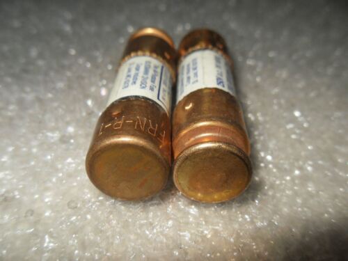 1 Lot Of 5 Bussmann Fusetron FRN-R-1 250V 1A Fuses