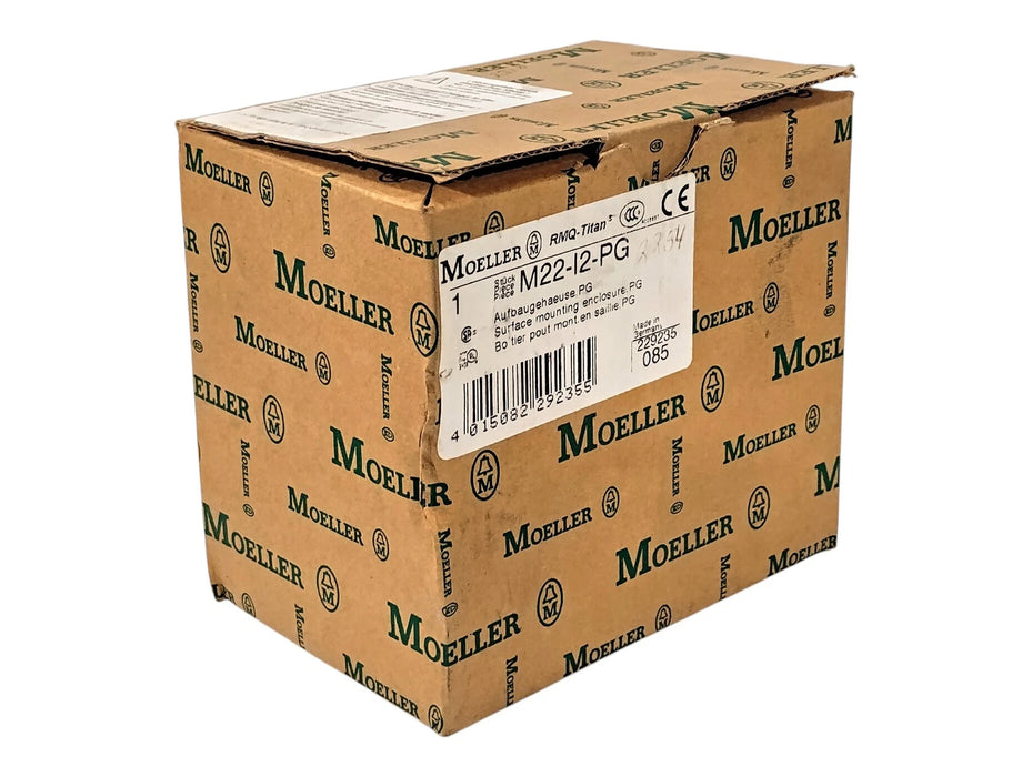 Moeller M22-12-PG 22 mm Pushbutton Enclosure w 2 Spaces