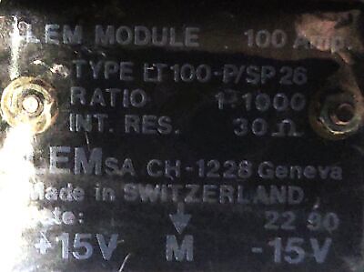 LEM LT100-P/SP26 21A/9037730210 15 V Current Module