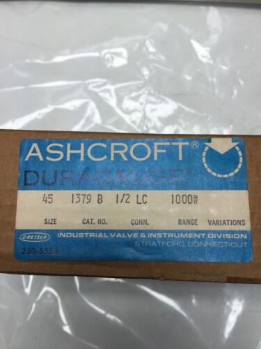 Ashcroft 45-1379B-Lc-1000 Pressure Gauge