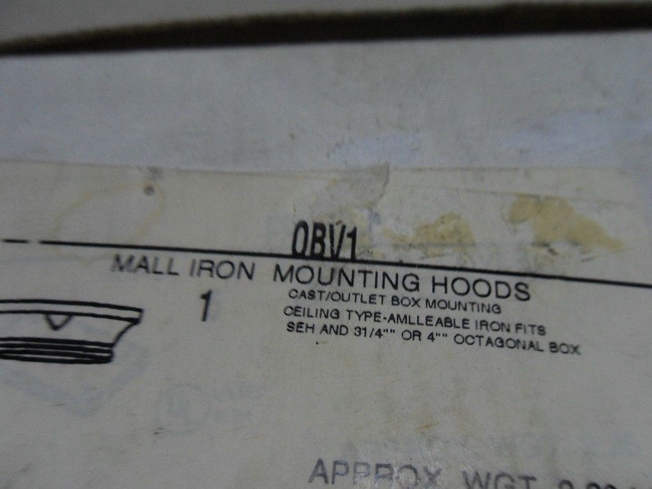1 APPLETON 0BV1 MALL IRON MOUNTING HOOD