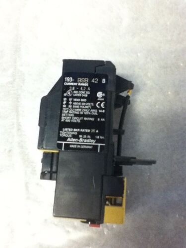 Allen-Bradley 193-BSB-42 SERIES B OVERLOAD RELAY