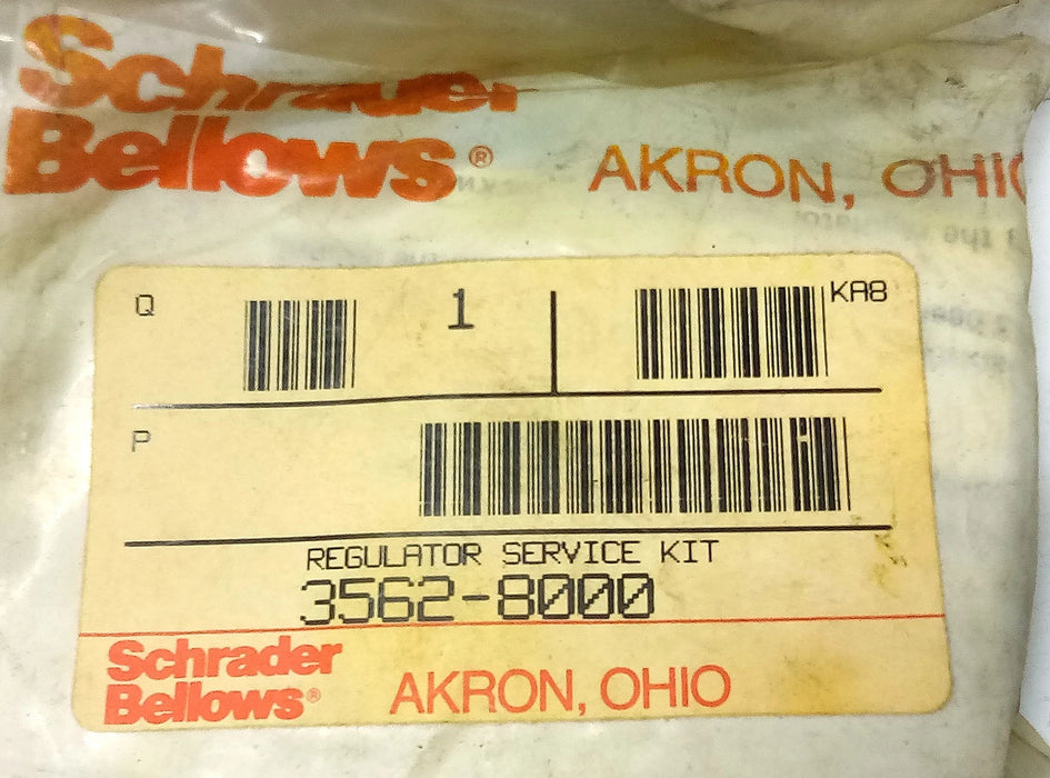 Schrader Bellows 3562-8000 Regulator Service Kit