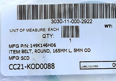 Unbranded 149K146H06 Pack of Ten 50 mm OD O-Rings