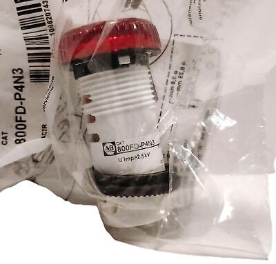 Allen-Bradley 800FD-P4N3 24 V DC LED Red Panel Indicator Light