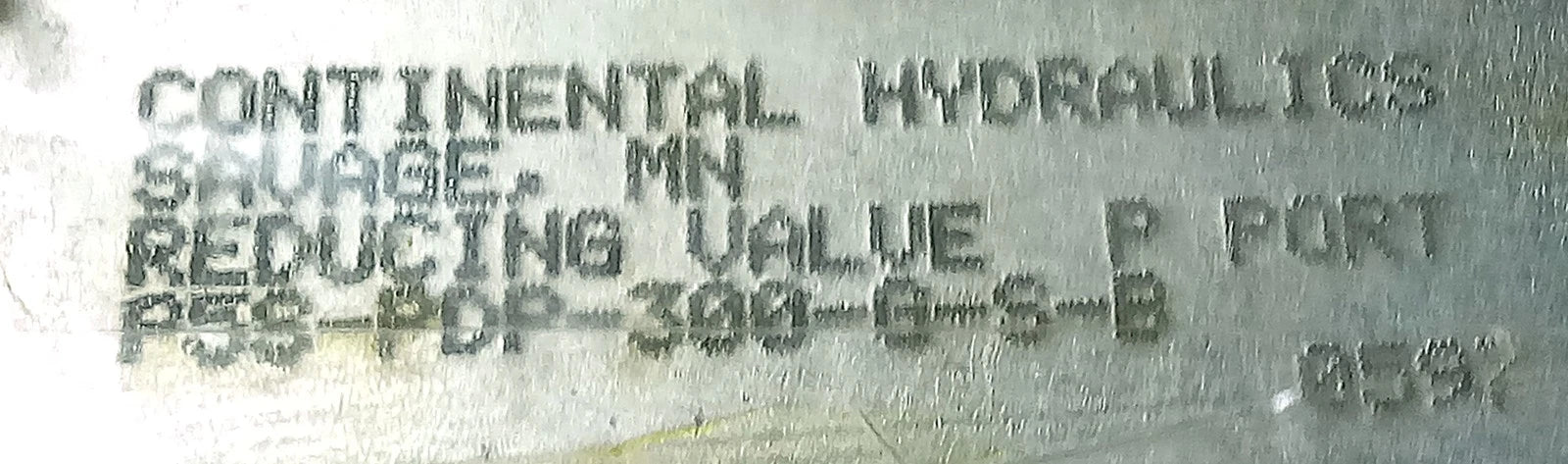 Continental Hydraulics P5S-PDP-300-G-S-B Hydraulic Reducing Valve