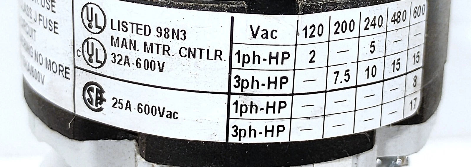 BREMAS CB0250003ME2U 600 V AC 25 A Rotary Cam Disconnect Switch